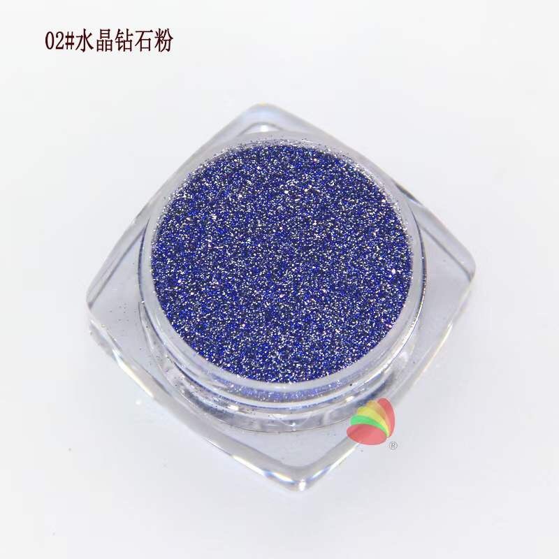 璀璨星光晶钻粉粉钻银网红涩味闪粉亮片指甲装饰品美甲水晶碎钻粉