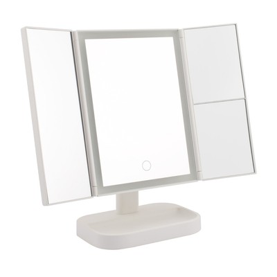 双开门美容镜带灯化妆led