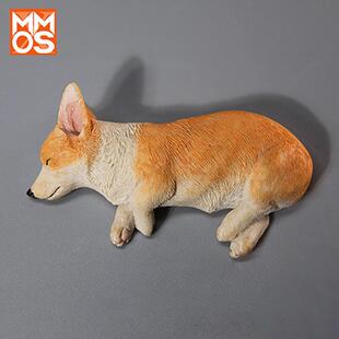 【xmmos】侧睡柯基犬车载摆件仿真创意桌面汽车装饰睡觉小狗摆件