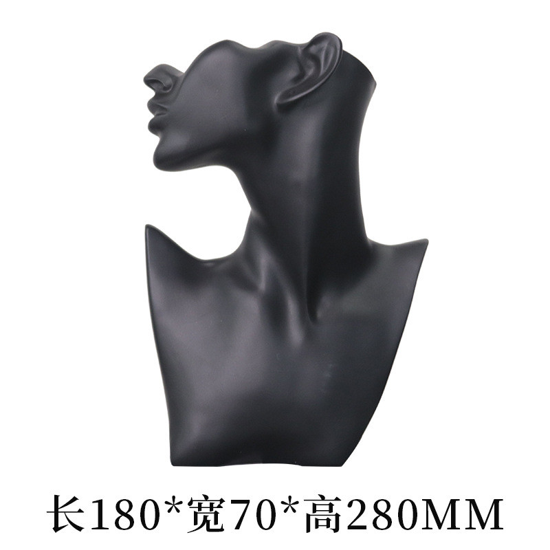 树脂抽象人头摆件首饰展示架品质珠宝展示道具样板房陈列装饰品