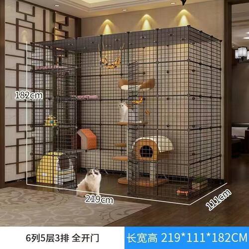猫笼子超大自由空间室内家用猫屋豪华猫猫大猫笼舍空笼多层猫别墅