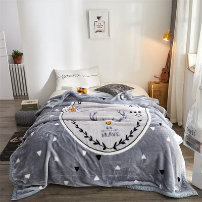 拉厚毛毯加厚加密冬季保暖厚毛毯子单人盖毯双人毛毯铺床冬天舍尔