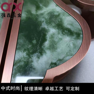 可仿玉石五金大门拉手不锈钢办公室推拉玻璃门把手内嵌定制