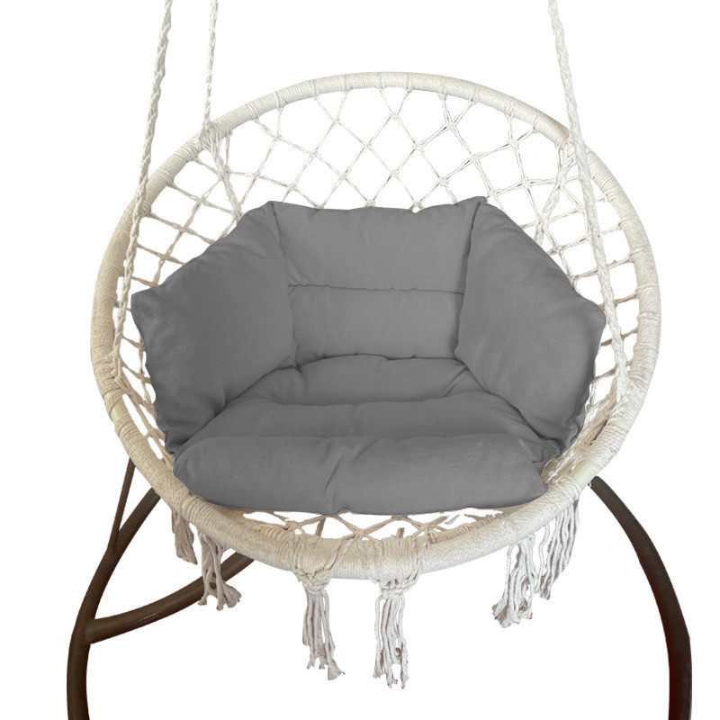 亚麻吊篮坐垫摇篮椅秋千单人沙发垫家用吊椅布垫室内外靠垫垫子