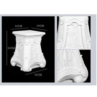 绘岳美术石膏罗马柱底座石膏像雕塑摆件素描写生静物画室配套器材