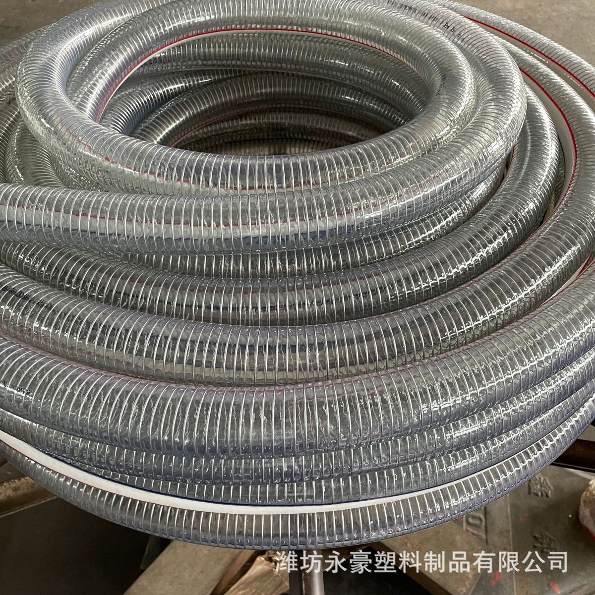 PVC钢丝软管加厚透明钢丝增强软管耐压塑料软管油泵抽油管钢丝管