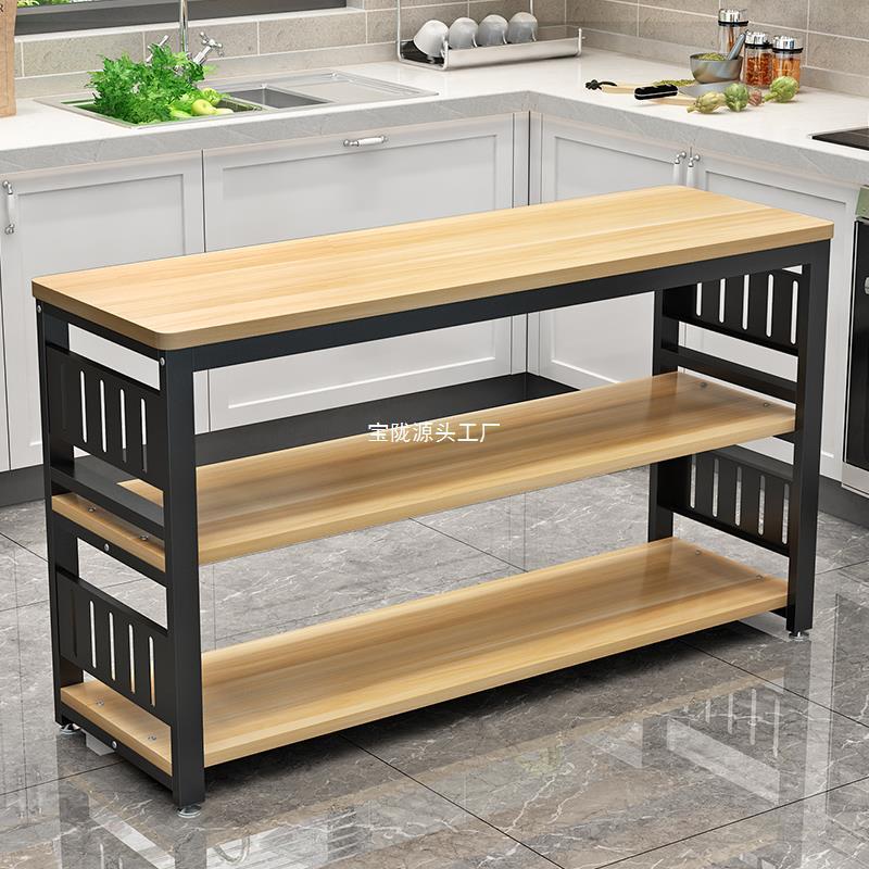 热销长方形多功能切菜桌微波炉收纳架子储物架厨房置物架落地多层
