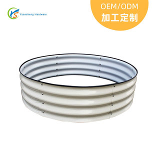 种植花盆圆形种植花槽蔬菜植物花卉种植花圃电镀铝镁锌花床