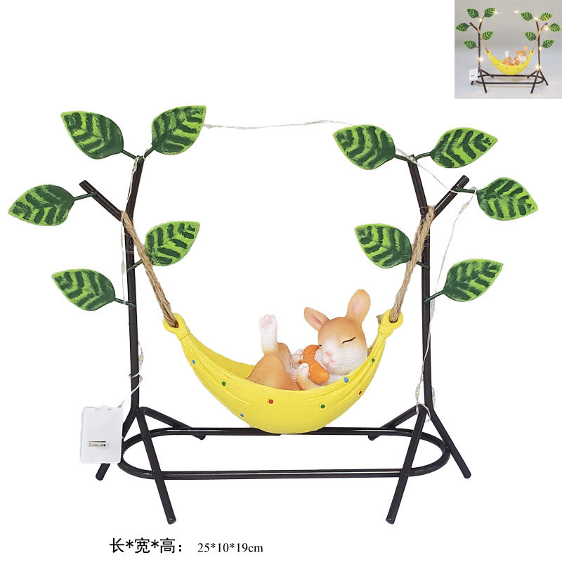 庭院阳台小动物摆件仿真户外花园幼儿园布置装饰吊件挂件创意礼品