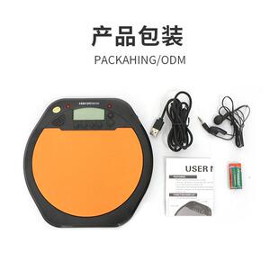 8寸练习哑鼓节拍器初学者电子架子鼓打击垫套装配件哑鼓厂家直销