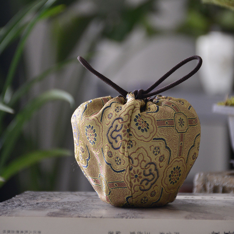 知舍茶具涤茶席三色拼接桌旗布艺石桥丝织锦现代简约茶帘不防水