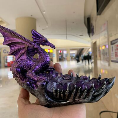 龙船底座简约树脂球收纳货源树脂工艺品龙船托办公桌摆件