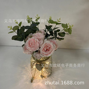 装 饰摆件婚庆道具路引婚礼现场布置花器酒店餐桌玻璃花瓶插花花瓶