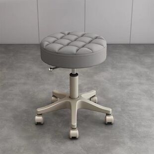 美容院椅子滑轮美发升降圆凳化妆梳妆凳旋转美甲理发椅吧凳大工椅