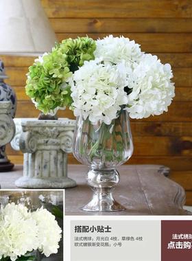 底座 美式乡村富贵竹竖纹镀银批发高脚玻璃花瓶透明 批发