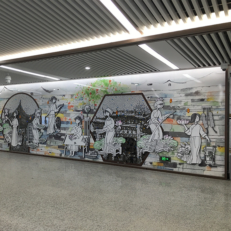 广告牌地铁形象墙企业形象展示宣传墙设计公司文化背景墙装饰苏州