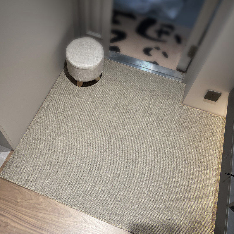 入户门地垫玄关灰色剑麻地毯进门日式侘寂风门厅亚麻脚垫客厅防滑,居家布艺,入户地垫,淘宝优惠券,粉丝福利购,淘宝优惠卷