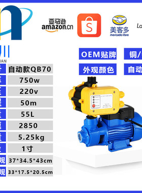 qb6070自吸泵自动款水泵110v/220v/127vcpm-158旋涡泵高扬程