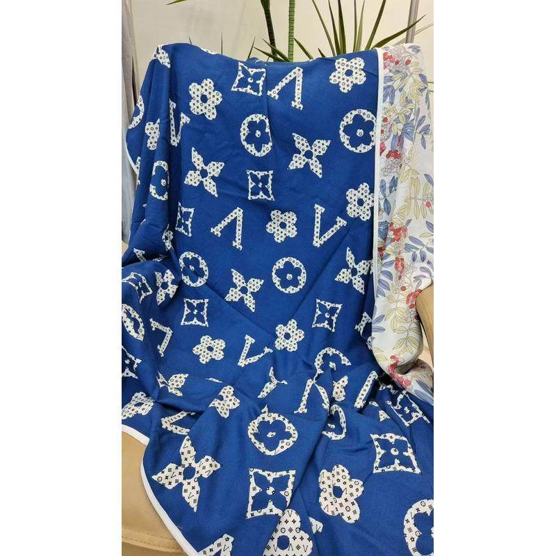 大版人造棉夏凉被棉绸大人夏款盖毯空调被中大童双层绵绸空调毯zl