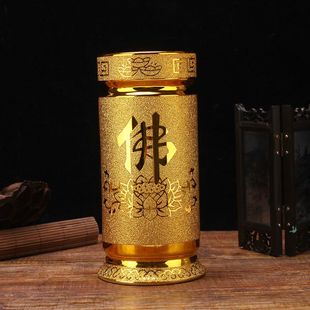 香根收纳佛堂莲花插香香桶线香竹签香莲花线香香筒插香桶