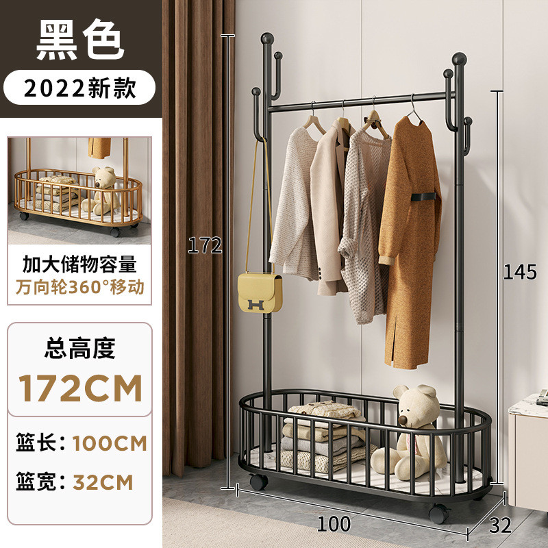 金属落地多功能室内衣帽架衣服架简易铁艺挂衣架欧式服装架子批发