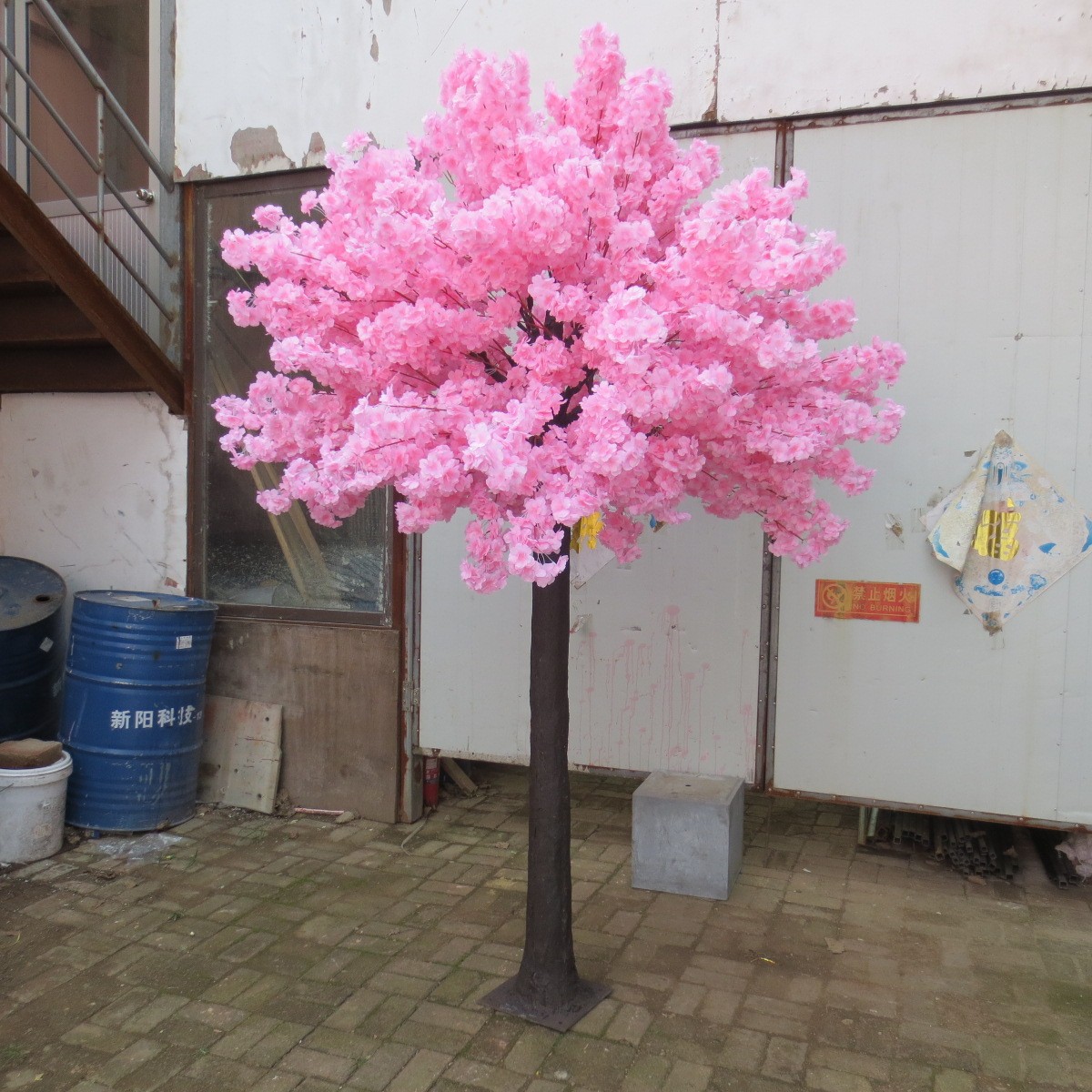 热销出口2.5米仿真海棠树假树大型植物酒店商场婚礼道具景观树批