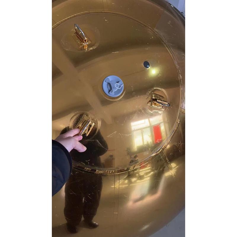 热销金色银色镜面pvc充气球舞台酒吧迪斯科球大型活动场地装饰球
