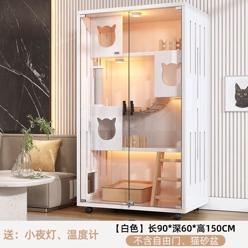 猫笼子室内猫别墅猫猫柜大空间猫舍猫屋小户型猫窝封闭式家用房子