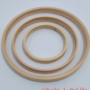 618实木圆形油画装 裱画框挂墙原木外框薇妍 饰相框十字绣装