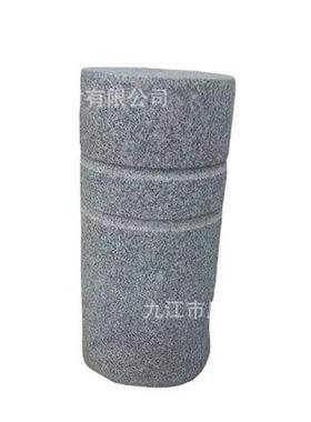 花岗岩挡车石柱停车场拦路石路障圆石麻石广场公园学石墩止校车