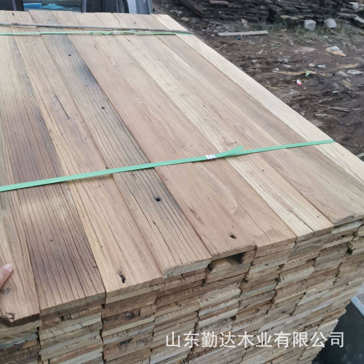 风化榆木实木板材板材衣橱隔板置物架家装餐厅桌面实木木板批发