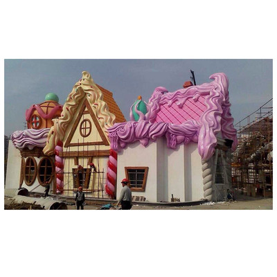 grc构件主题餐厅大型假树景观造景假山流水喷泉室外海洋主题乐园