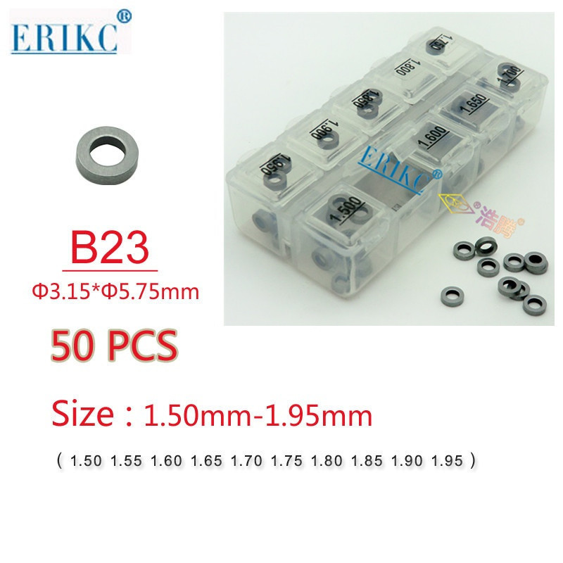 ERIKCB23(1.50-1.95)50pcs油嘴弹簧调整垫片适用于电装喷油器