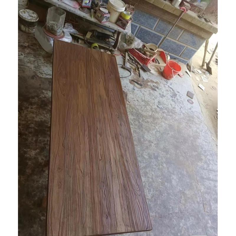 老榆木板实木桌面板做原木现代简约旧风格餐桌书桌茶台吧台桌新款