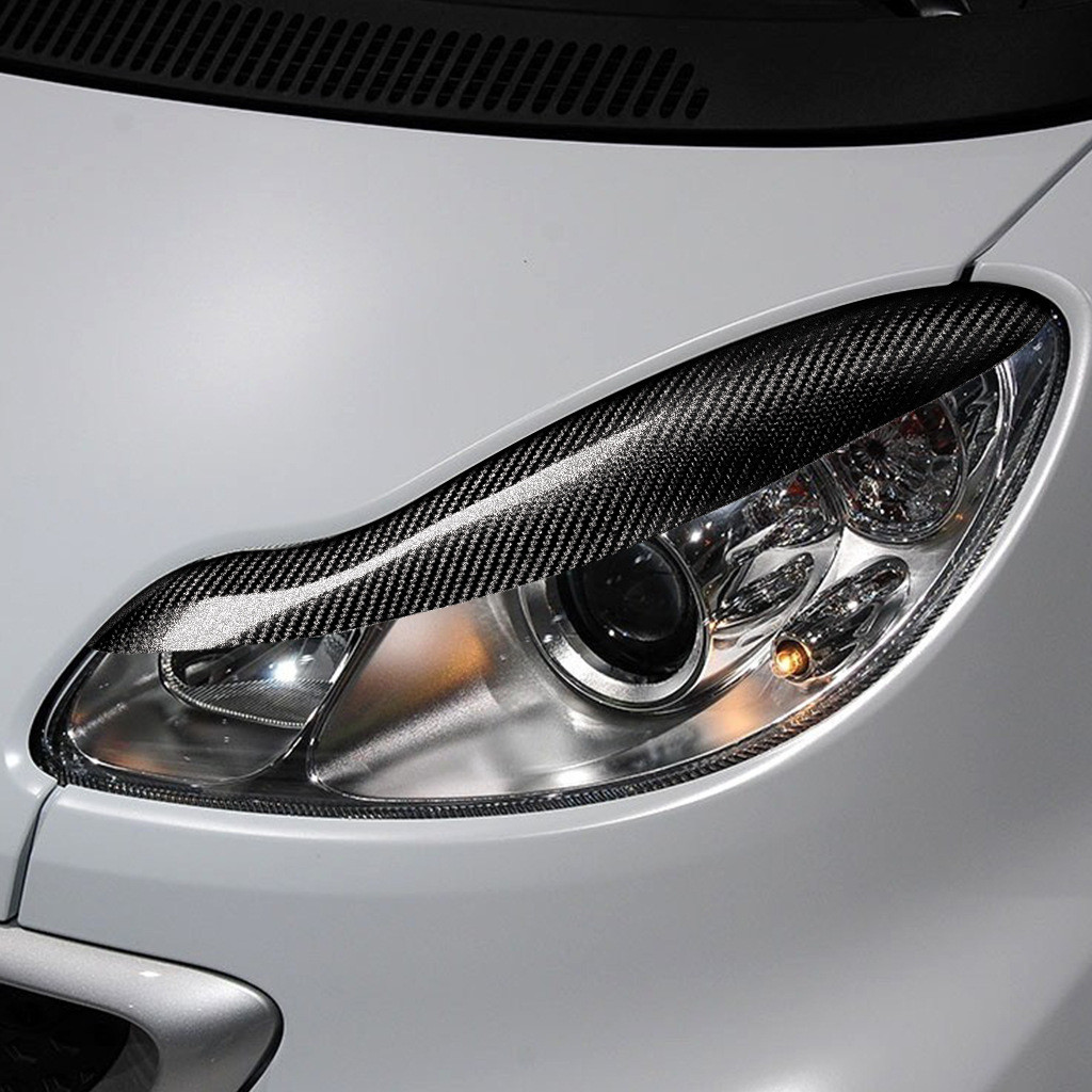 热销适用新smart-b#眉睫眉(w451)（2007-2014）碳纤维汽车大灯灯