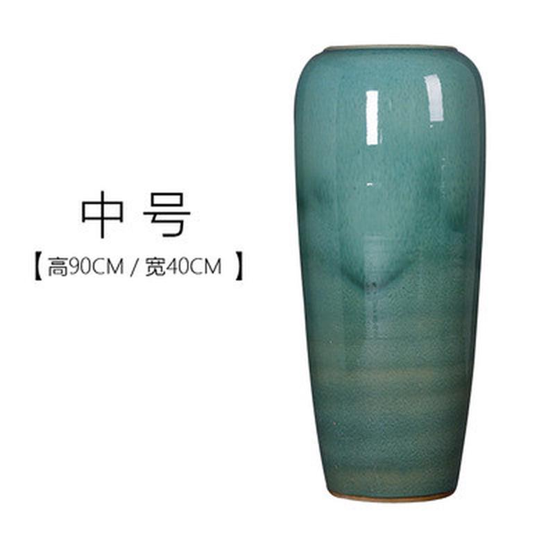 陶瓷摆件颜色釉窑变景德镇陶罐插花现代欧式客厅酒店别墅落地花瓶