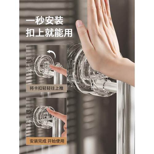 ll玻璃门把手吸盘拉手推拉门免打孔浴室窗户卫生间移门手柄柜门强