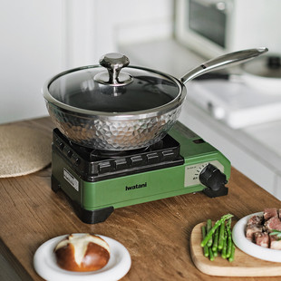 日本进口谷口金属新款多功能加深平底锅不粘锅电磁炉煎锅家用炒菜