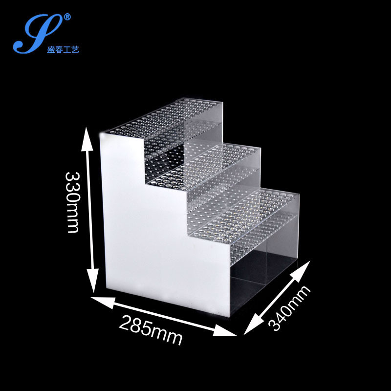 热销厂家直销有机玻璃展示架塑料透明亚克力试管陈列架子