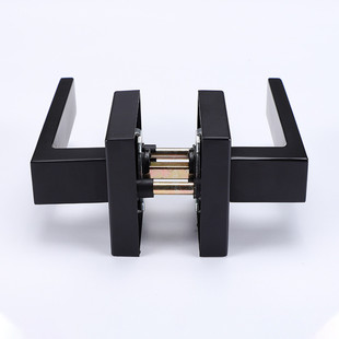 热销锌合金门手锁套锁黑色锁执手现代门锁金属门锁室内门锁房间锁