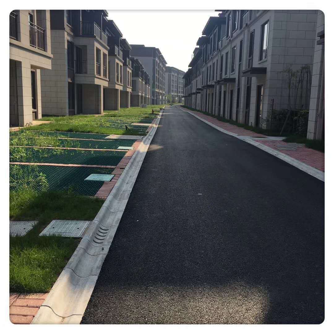 仿大理石花岗岩G654芝麻灰异形PC路牙石路缘石