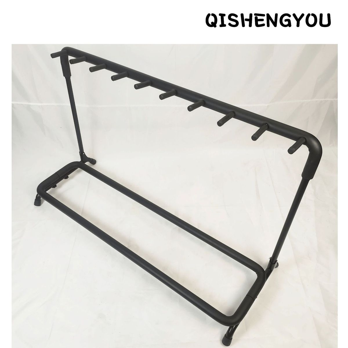 热销圆管9把吉他展示架9民谣头古典九组排架展示架电木贝斯吉他架