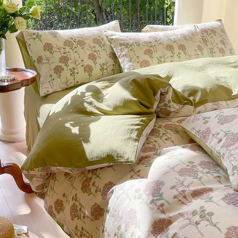 51n51n可爱ins公主风床单四件套大学生裸睡被套三3件套床上被子