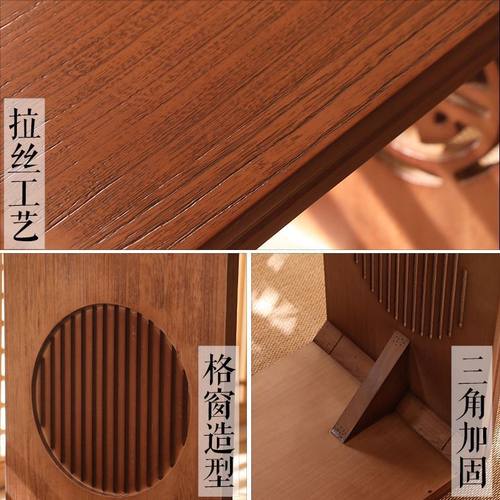 书画古琴桌凳共鸣琴桌实木书法桌子国学桌仿古中式茶艺桌围棋桌椅