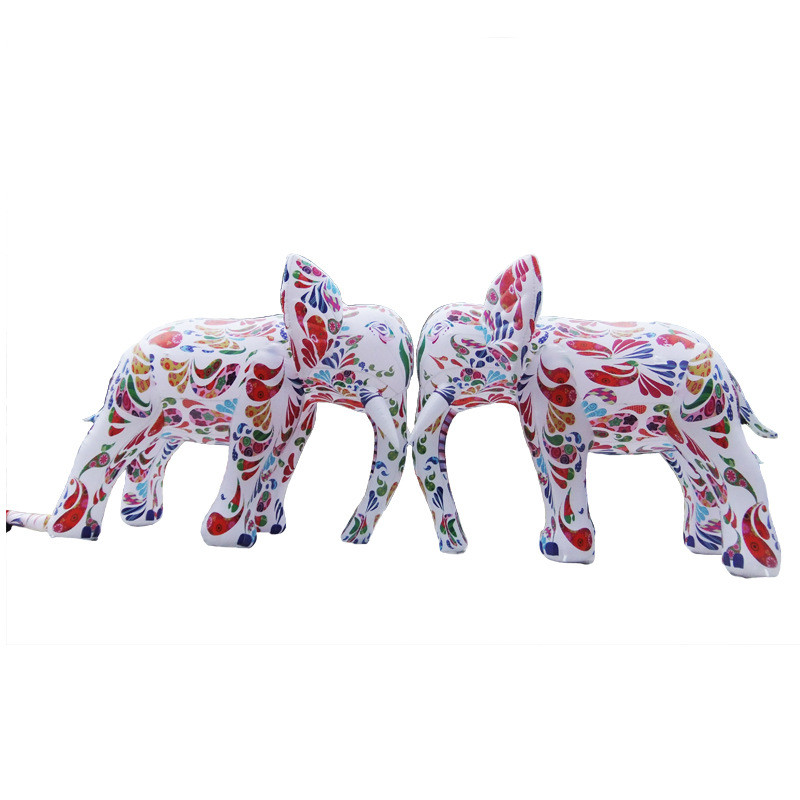 高端定制彩绘充气充气气模商场装饰美陈大象道具卡通定制