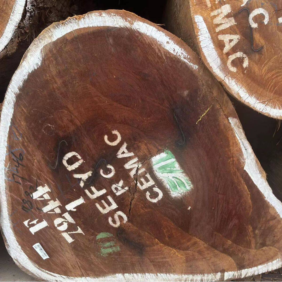 现货供应非洲柚木王材原木板材加工防腐木家具料地板料工程料价优