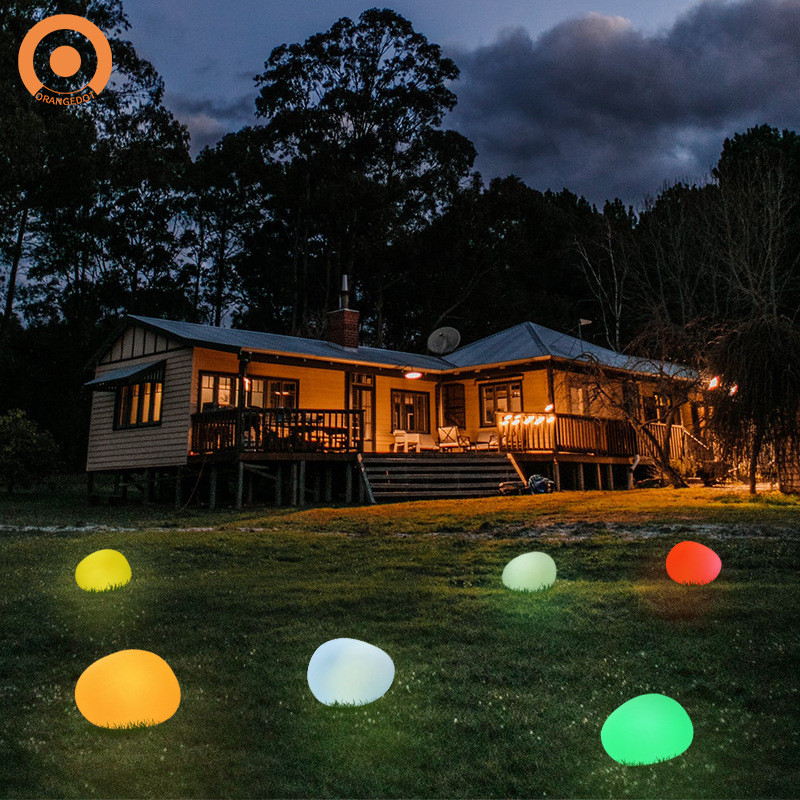 发光选led太阳能严石头灯户外公园草坪庭院灯室内装饰观景灯