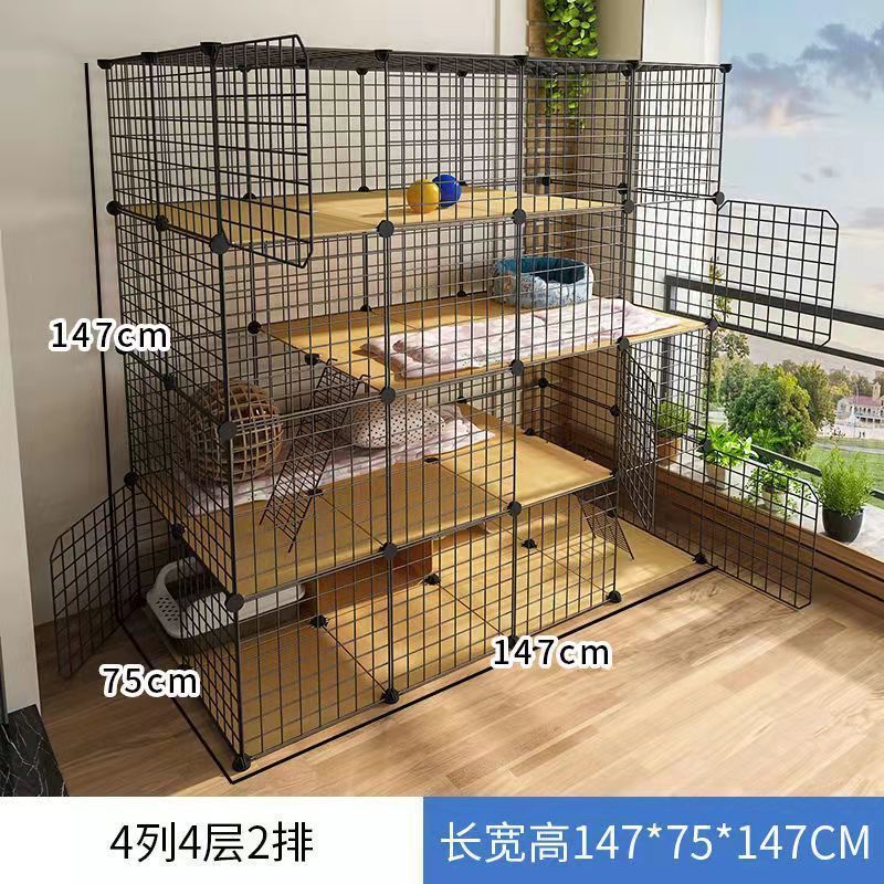 猫笼子超大自由空间别墅室内别墅三层大猫围栏拼接猫咪家用小型犬