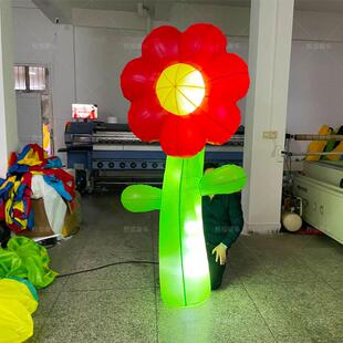 充气植物花朵气模花朵仿真春天花卉花丛商场活动美陈灯光装饰道具