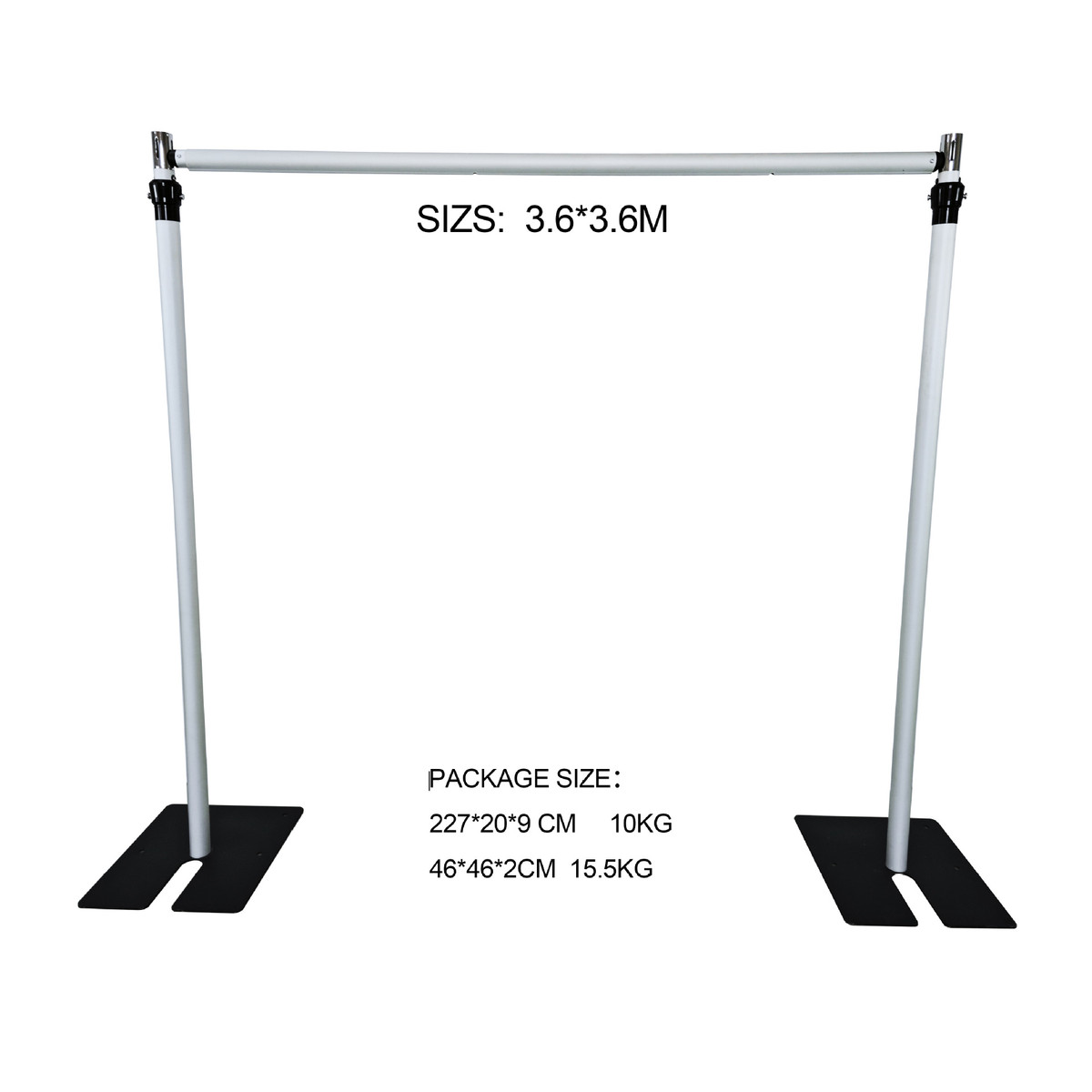 厂家外贸直供可调节6-10ft铝合金婚庆花墙架子双层帷幕伸缩背景架